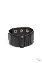 Load image into Gallery viewer, Leather Lumberyard - Black Bracelet