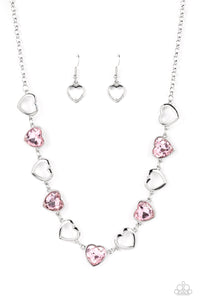 Contemporary Cupid - Pink Necklace Set