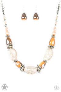 In Good Glazes - Peach Necklace Set