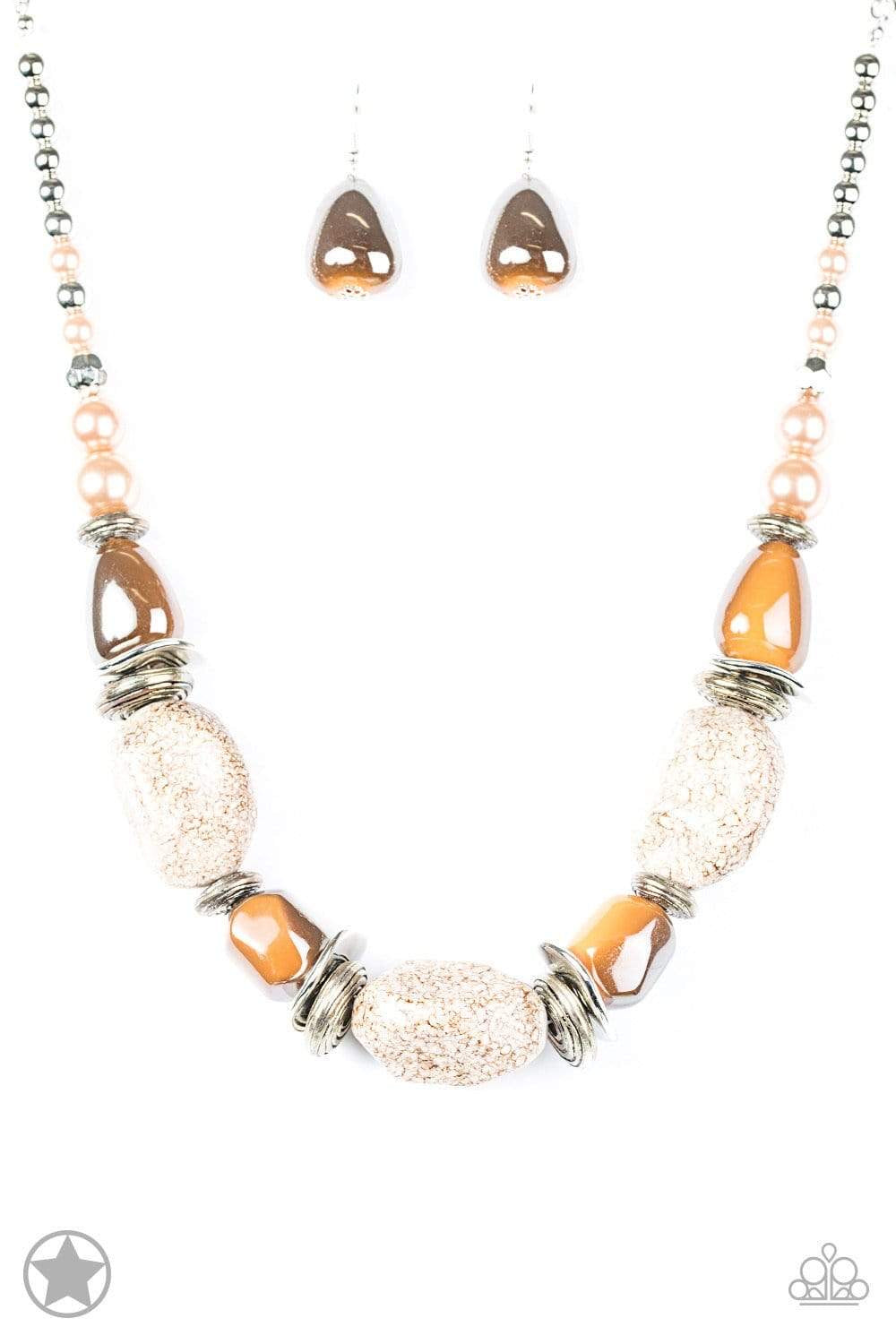 In Good Glazes - Peach Necklace Set