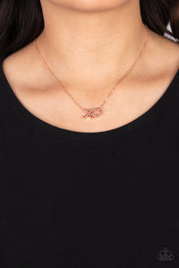 Hugs and Kisses - Copper  Necklace Set