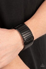 Load image into Gallery viewer, Leather Lumberyard - Black Bracelet