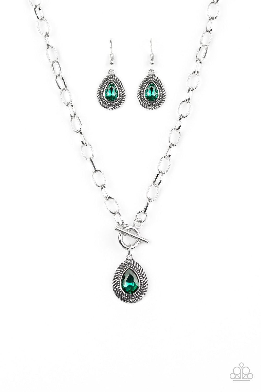 Sheen Queen - Green Necklace Set